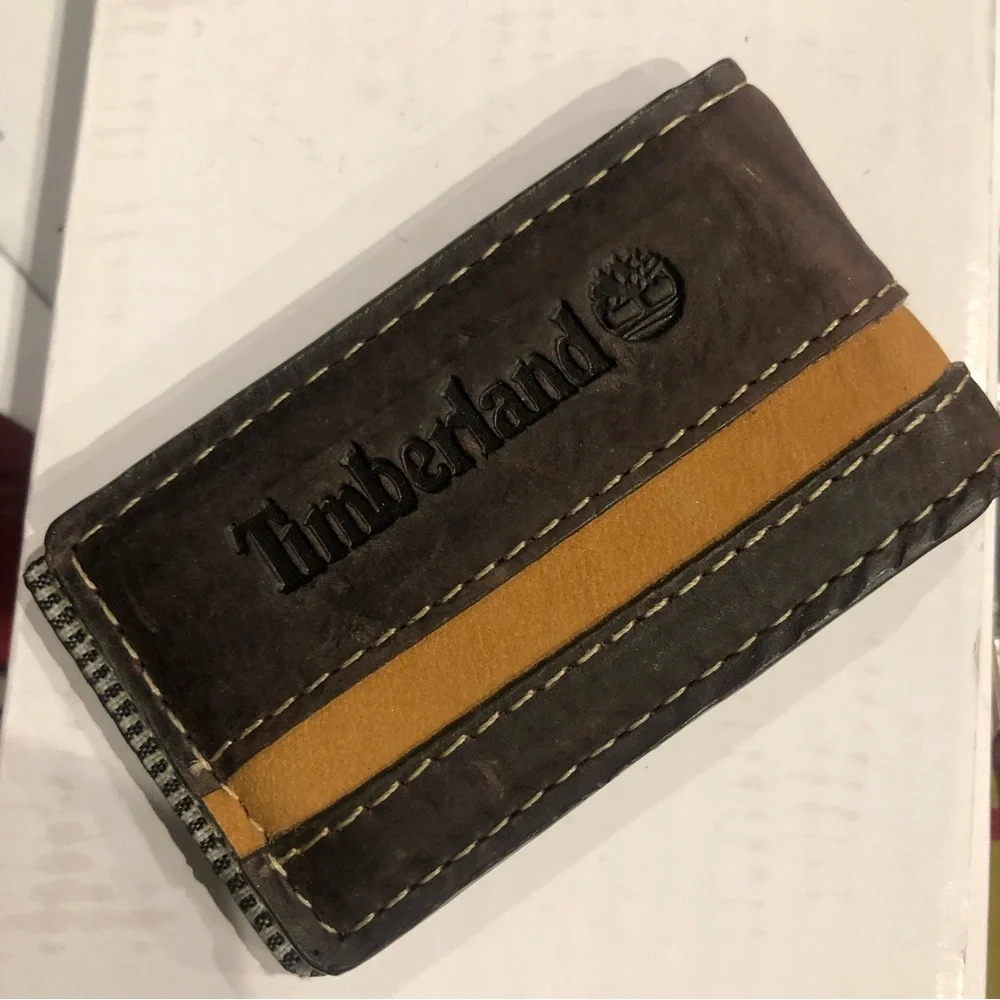 Timberland Leather Magnetic Money Clip